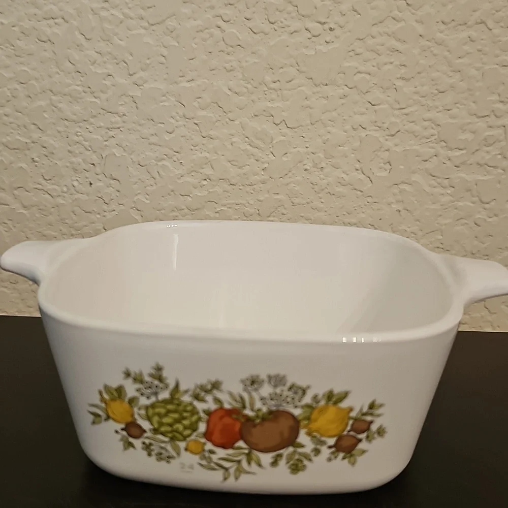 Vintage Spice of Life Corningware  Set of 2 serving dishes